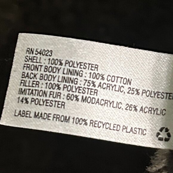 Vintage GAP Camo Anorak Jacket Womens Sz M Grunge Punk Stained Military Faux Fur - Picture 11 of 16